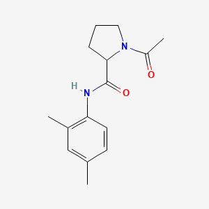 molecular formula C15H20N2O2 B7505942 1-acetyl-N-(2,4-dimethylphenyl)pyrrolidine-2-carboxamide 