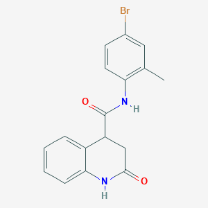 molecular formula C17H15BrN2O2 B7505951 N-(4-bromo-2-methylphenyl)-2-oxo-3,4-dihydro-1H-quinoline-4-carboxamide 