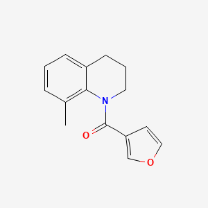 molecular formula C15H15NO2 B7505962 furan-3-yl-(8-methyl-3,4-dihydro-2H-quinolin-1-yl)methanone 