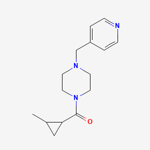 molecular formula C15H21N3O B7505980 (2-Methylcyclopropyl)-[4-(pyridin-4-ylmethyl)piperazin-1-yl]methanone 