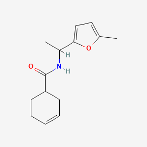 N-[1-(5-methylfuran-2-yl)ethyl]cyclohex-3-ene-1-carboxamide