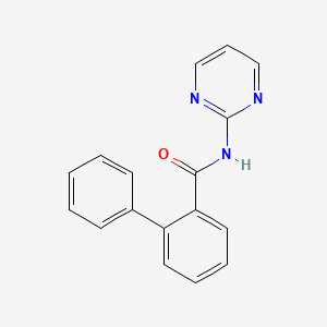 molecular formula C17H13N3O B7506001 2-phenyl-N-pyrimidin-2-ylbenzamide 