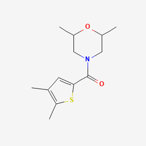 molecular formula C13H19NO2S B7506009 (2,6-Dimethylmorpholin-4-yl)-(4,5-dimethylthiophen-2-yl)methanone 