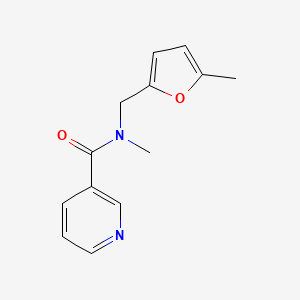 N-methyl-N-[(5-methylfuran-2-yl)methyl]pyridine-3-carboxamide