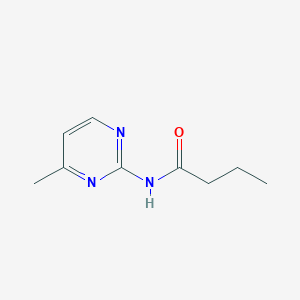 molecular formula C9H13N3O B7506020 N-(4-methylpyrimidin-2-yl)butanamide 