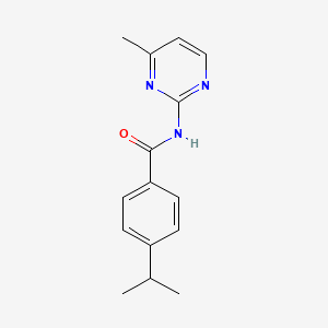 molecular formula C15H17N3O B7506027 N-(4-methylpyrimidin-2-yl)-4-propan-2-ylbenzamide 