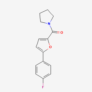 molecular formula C15H14FNO2 B7506031 [5-(4-Fluorophenyl)furan-2-yl]-pyrrolidin-1-ylmethanone 