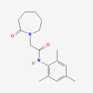 molecular formula C17H24N2O2 B7506037 2-(2-oxoazepan-1-yl)-N-(2,4,6-trimethylphenyl)acetamide 