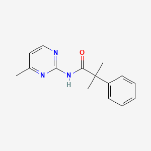 2-methyl-N-(4-methylpyrimidin-2-yl)-2-phenylpropanamide