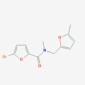 5-bromo-N-methyl-N-[(5-methylfuran-2-yl)methyl]furan-2-carboxamide