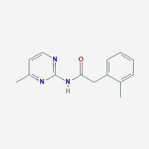 molecular formula C14H15N3O B7506056 2-(2-methylphenyl)-N-(4-methylpyrimidin-2-yl)acetamide 