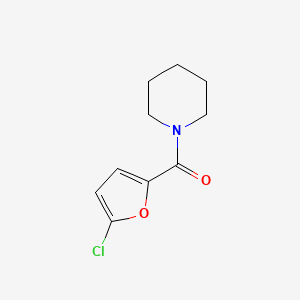 molecular formula C10H12ClNO2 B7506071 (5-Chlorofuran-2-yl)-piperidin-1-ylmethanone 