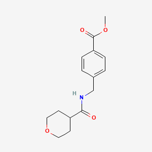 molecular formula C15H19NO4 B7506120 Methyl 4-[(oxane-4-carbonylamino)methyl]benzoate 