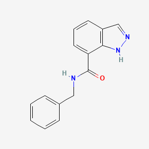 molecular formula C15H13N3O B7506130 N-benzyl-1H-indazole-7-carboxamide 