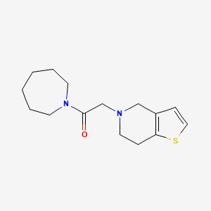 1-(azepan-1-yl)-2-(6,7-dihydro-4H-thieno[3,2-c]pyridin-5-yl)ethanone