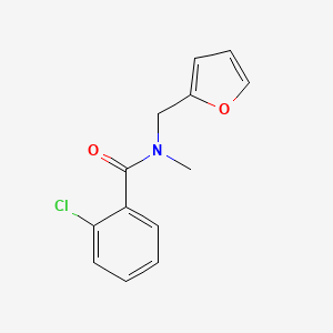 molecular formula C13H12ClNO2 B7506167 2-chloro-N~1~-(2-furylmethyl)-N~1~-methylbenzamide 