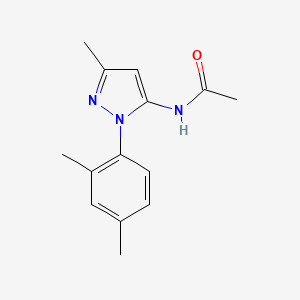 molecular formula C14H17N3O B7506194 N-[2-(2,4-dimethylphenyl)-5-methylpyrazol-3-yl]acetamide 