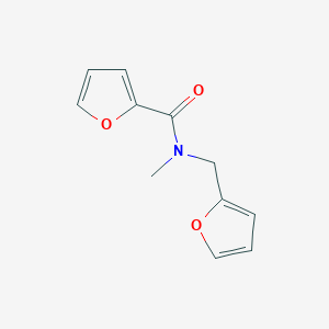 molecular formula C11H11NO3 B7506202 N-(furan-2-ylmethyl)-N-methylfuran-2-carboxamide 