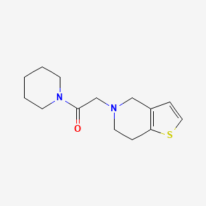 molecular formula C14H20N2OS B7506210 2-(6,7-dihydro-4H-thieno[3,2-c]pyridin-5-yl)-1-piperidin-1-ylethanone 