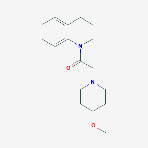 molecular formula C17H24N2O2 B7506251 1-(3,4-dihydro-2H-quinolin-1-yl)-2-(4-methoxypiperidin-1-yl)ethanone 