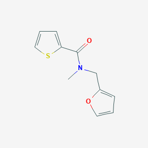 molecular formula C11H11NO2S B7506274 N-(furan-2-ylmethyl)-N-methylthiophene-2-carboxamide 