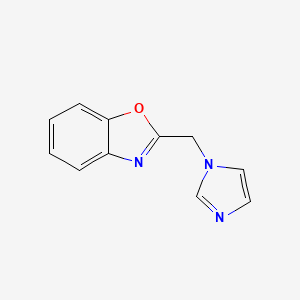 molecular formula C11H9N3O B7506288 2-(1H-imidazol-1-ylmethyl)-1,3-benzoxazole 