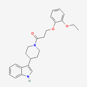 molecular formula C24H28N2O3 B7506313 3-(2-ethoxyphenoxy)-1-[4-(1H-indol-3-yl)piperidin-1-yl]propan-1-one 