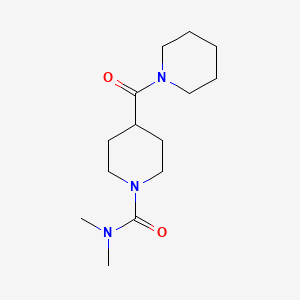 molecular formula C14H25N3O2 B7506341 N,N-dimethyl-4-(piperidine-1-carbonyl)piperidine-1-carboxamide 