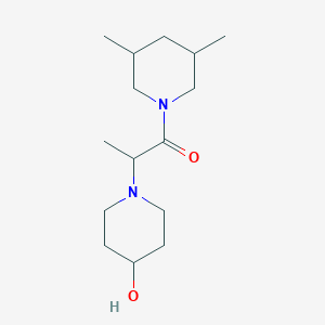 1-(3,5-Dimethylpiperidin-1-yl)-2-(4-hydroxypiperidin-1-yl)propan-1-one