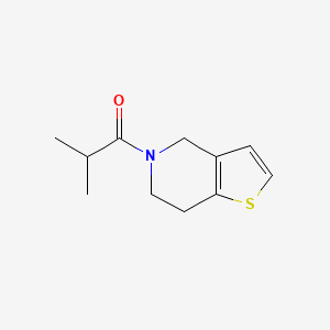 molecular formula C11H15NOS B7506381 1-(6,7-dihydro-4H-thieno[3,2-c]pyridin-5-yl)-2-methylpropan-1-one 