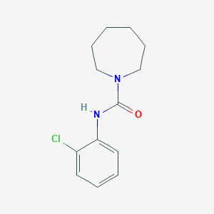 molecular formula C13H17ClN2O B7506394 N-(2-chlorophenyl)azepane-1-carboxamide 