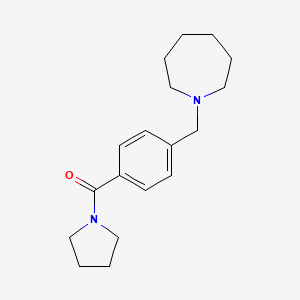 molecular formula C18H26N2O B7506403 [4-(Azepan-1-ylmethyl)phenyl]-pyrrolidin-1-ylmethanone 