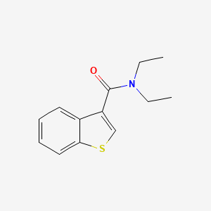 molecular formula C13H15NOS B7506427 Benzo[b]thiophene-3-carboxylic acid diethylamide 