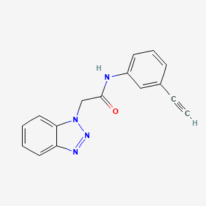 2-(benzotriazol-1-yl)-N-(3-ethynylphenyl)acetamide