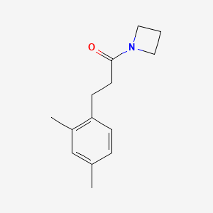 molecular formula C14H19NO B7506447 1-(Azetidin-1-yl)-3-(2,4-dimethylphenyl)propan-1-one 