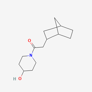 2-(2-Bicyclo[2.2.1]heptanyl)-1-(4-hydroxypiperidin-1-yl)ethanone