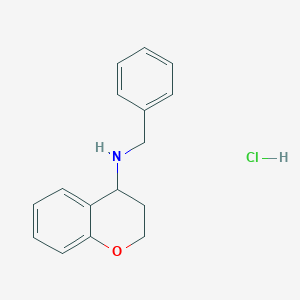 N-benzyl-3,4-dihydro-2H-chromen-4-amine;hydrochloride