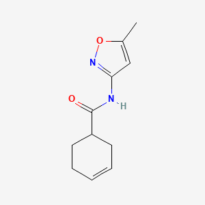 N-(5-methyl-1,2-oxazol-3-yl)cyclohex-3-ene-1-carboxamide