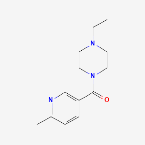 molecular formula C13H19N3O B7506536 (4-Ethylpiperazin-1-yl)-(6-methylpyridin-3-yl)methanone 