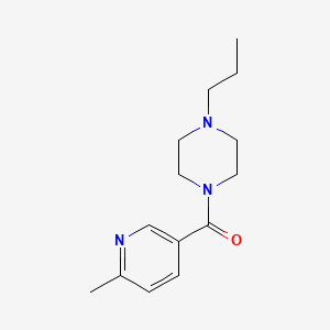 molecular formula C14H21N3O B7506565 (6-Methylpyridin-3-yl)-(4-propylpiperazin-1-yl)methanone 