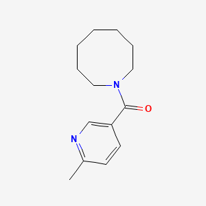 molecular formula C14H20N2O B7506589 Azocan-1-yl-(6-methylpyridin-3-yl)methanone 