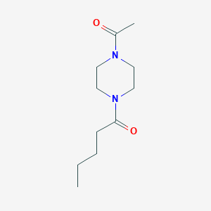 molecular formula C11H20N2O2 B7506638 1-(4-Acetylpiperazin-1-yl)pentan-1-one 