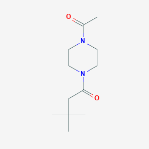 molecular formula C12H22N2O2 B7506645 1-(4-Acetylpiperazin-1-yl)-3,3-dimethylbutan-1-one 