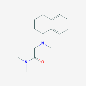 molecular formula C15H22N2O B7506669 N,N-dimethyl-2-[methyl(1,2,3,4-tetrahydronaphthalen-1-yl)amino]acetamide 