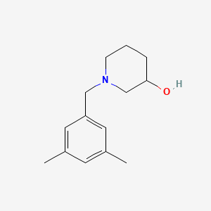 molecular formula C14H21NO B7506682 1-[(3,5-Dimethylphenyl)methyl]piperidin-3-ol 
