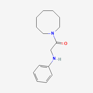 molecular formula C15H22N2O B7506710 2-Anilino-1-(azocan-1-yl)ethanone 