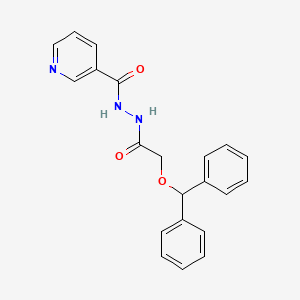 N'-(2-benzhydryloxyacetyl)pyridine-3-carbohydrazide
