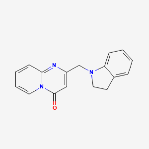 molecular formula C17H15N3O B7506740 2-(2,3-Dihydroindol-1-ylmethyl)pyrido[1,2-a]pyrimidin-4-one 