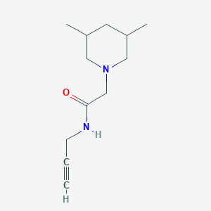 molecular formula C12H20N2O B7506747 2-(3,5-dimethylpiperidin-1-yl)-N-prop-2-ynylacetamide 