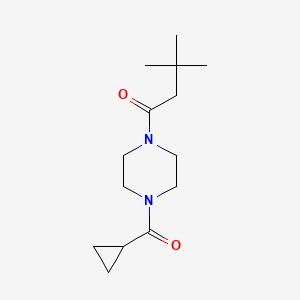 1-[4-(Cyclopropanecarbonyl)piperazin-1-yl]-3,3-dimethylbutan-1-one